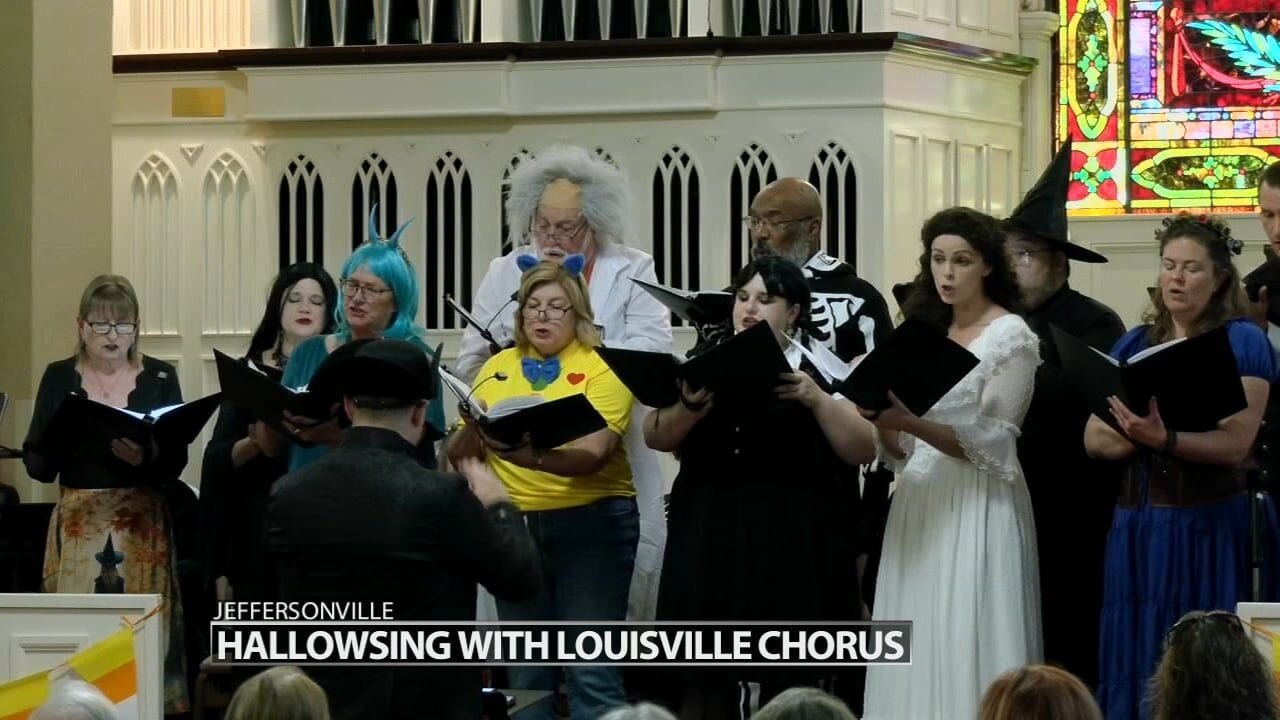 Halloween music fills southern Indiana church